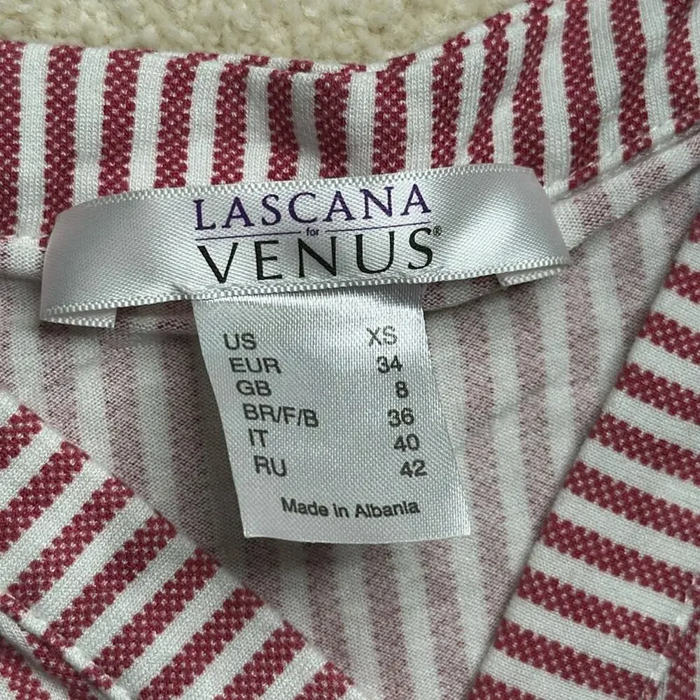 Venus: Striped Henley Tank Dress - Picture 3 of 4
